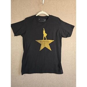 Hamilton Musical T Shirt Mens Small Black Gold Star Logo Broadway Creative Goods